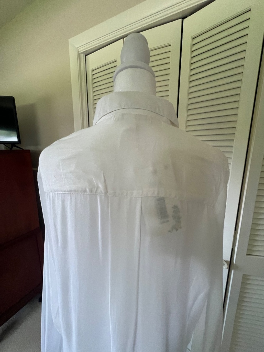 Chelsea & Violet White Long Shirt Style Coverup/Dress - Picture 6 of 15